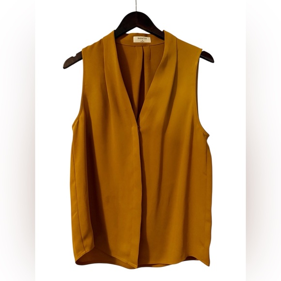Aritzia Babaton | Akira Sleeveless Blouse | Cairo Gold/Gold | M - Picture 8 of 13